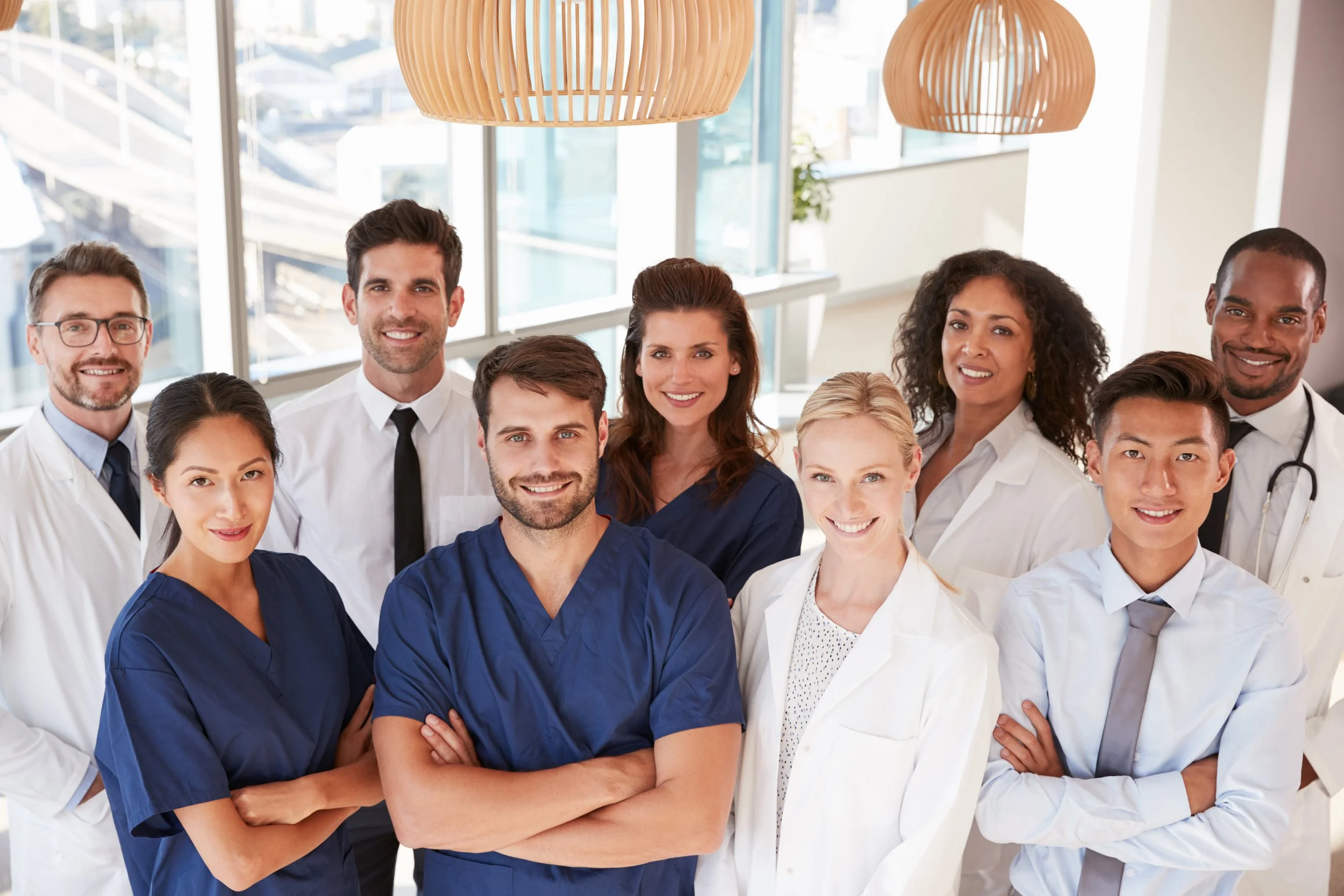Healthcare professional caring for a patient